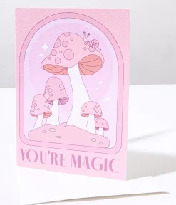 Unique Vintage Gift Under $20|Stationary>You're Magic Mushroom Card